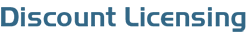 Blue Discount licensing logo.